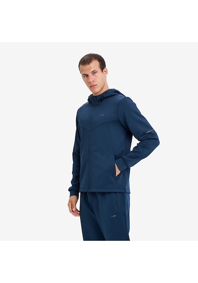 Lescon Erkek Fermuarlı Kapüşonlu Sweatshirt 26n-1163 Petrol