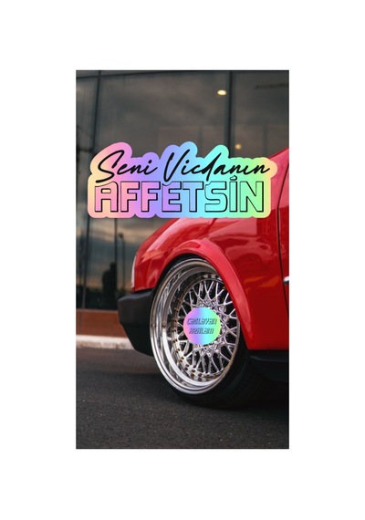 Hologram Seni Vicdanın Affetsin Yazı Jdm Araba-motosiklet Cam Etiket Sticker