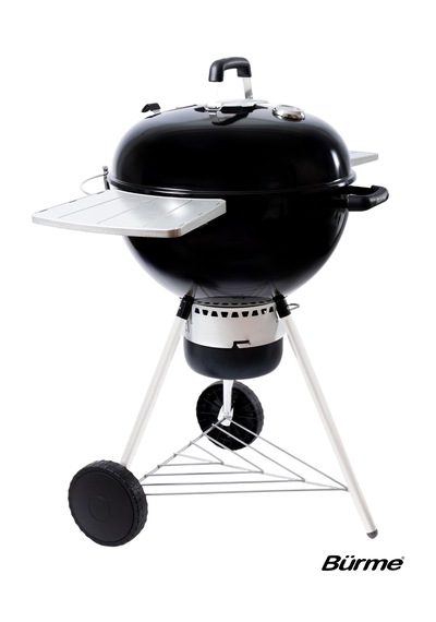 Partner 55.05 Black Masalı Profesyonel Kömürlü Barbekü Siyah