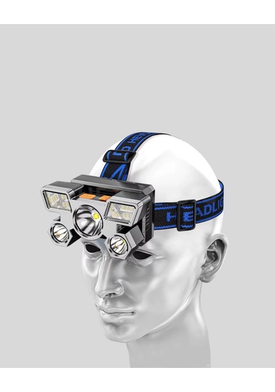 Outdoor Ve Gece Balıkçılığı İçin Led Kafa Lambası - Usb Şarjlı, 60 Ayarlanabilir Far Çok Renkli