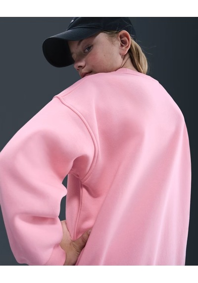 Nike Fd2923-690 Sportswear Club Fleece Büyük Çocuk Bol Kesimli Sweatshirt - Pembe