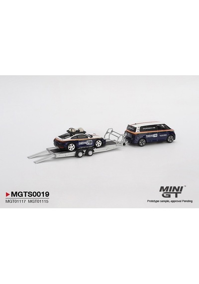 Mini Gt 1:64 Porsche 911 Dakar 718 Volkswagen Id. Buzz Roughroads Römorklu Set Mgts0019 Mavi