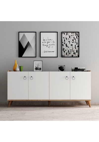 Tanmob Modern Konsol Beyaz - Çam - Ksl0103 Tanmob Modern Konsol Beyaz - Çam - Ksl0103