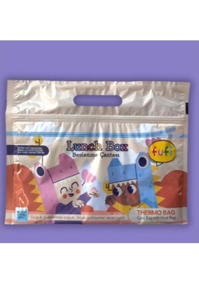 Fufi Lunch Box Beslenme Çantası 5 Litre Termos Özellikli - 2 Adet Çok Renkli
