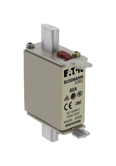 Eaton 80nhg000b Nh Sigorta 00 000 -boy, Gg/gl, 500v, 120ka - 80 A