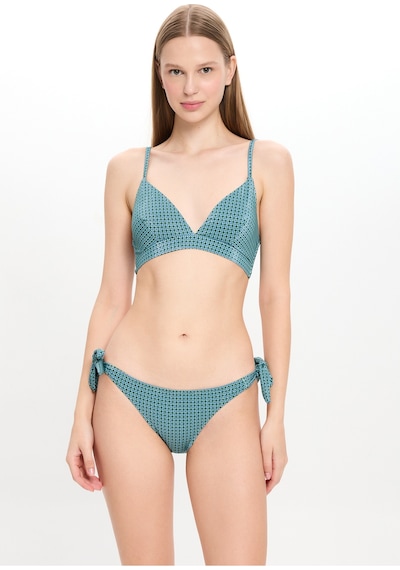 Toosalty Kadın Yeşil Geometrik Desen Üçgen Bikini Takımı 25sw010st Yeşil