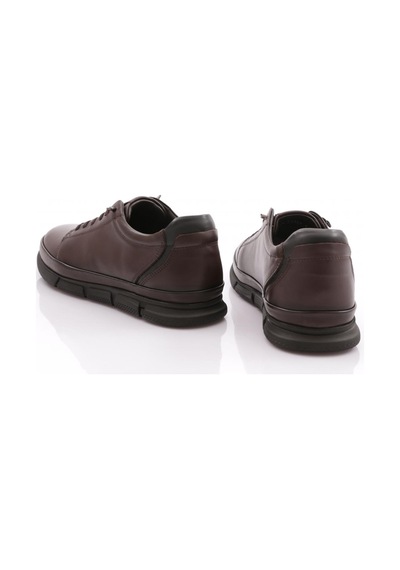 Dgn 9841 Erkek Kapali Bağcikli Sneaker Ayakkabi 9841-2505-R0728 Kahverengi - Siyah