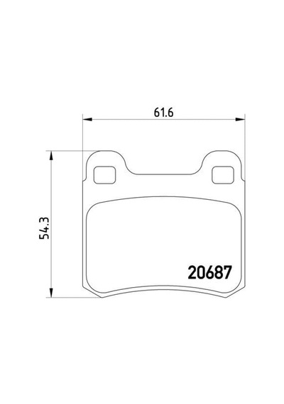 Kale-balata Fren Balatası Arka Mercedes W201 83 93 20687-a00-00-kd11 A0014200120