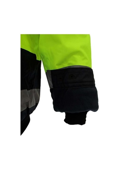 Junıor Jn1021/2 Waterproof Fosforlu Kolu Çıkmalı Polarlı Pilot Mont Sarı Lacivert M Beden Sarı-Lacivert