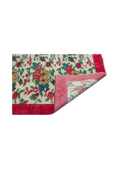 El Dokuması Vintage Yün-pamuk Retro Halı 22855 164 X 268 Cm Çok Renkli