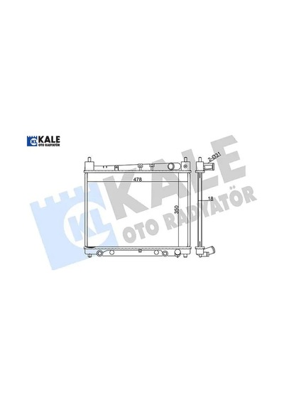 Radyatör Yarıs-yarıs Verso Al/pl/brz 350x478x16 Kale Radyatör 1640021080/ 1640021060/ 1640021120
