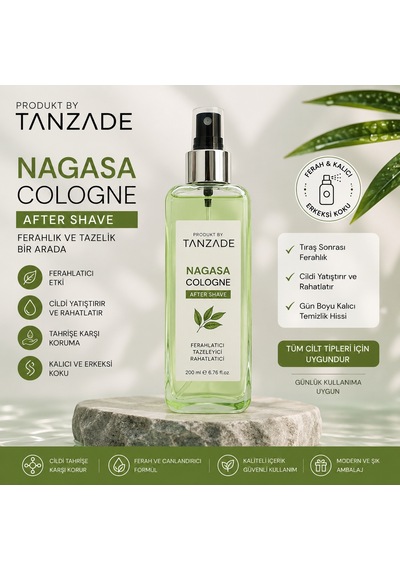 Produkt By Tanzade Nagasa Cologne After Shave 200 Ml Tıraş Sonrası Ferahlık
