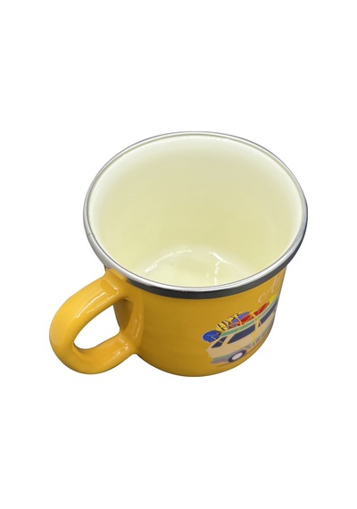Orcamp Retro Emaye Kupa Bardak Adventure Hardal Out-1900