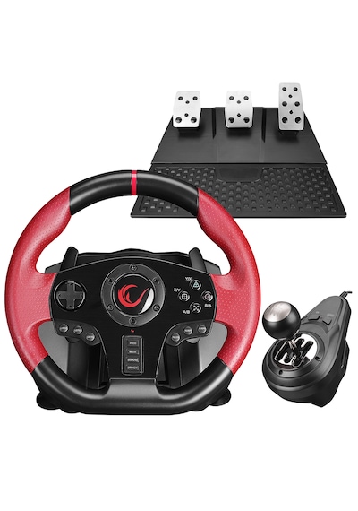 Rampage Speed W20 Sadece Pc Uyumlu 3 Pedallı - El Vitesli Gaming Oyuncu Direksiyonu