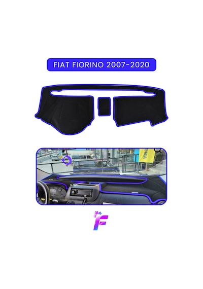 Fıat Fıorıno 2007-2020 Torpido Örtüsü Güneşten Korur Kolay Montaj Tam Uyum Tb29 Torpido Halısı