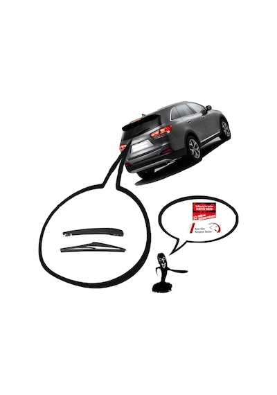 Kia Sorento Arka Silecek Kolu ve Süpürgesi 2010-2015