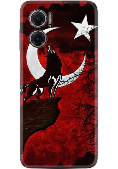 Xiaomi Redmi Note 11E Kilif Resimli Silikon Wolf And Moon 2 1381 566392809