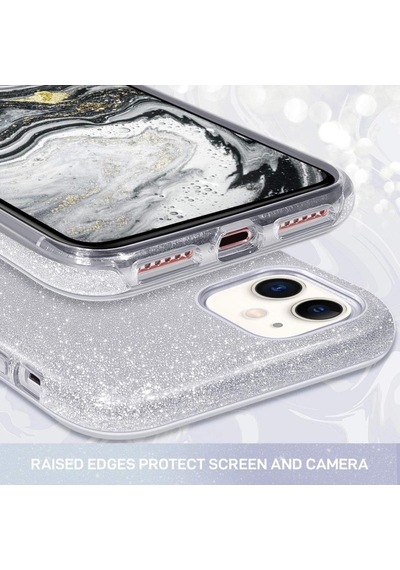Apple Uyumlu  iPhone 12 Pro Max Kilif ???Zore Eni Parildayan Tasli Kilif 462290412