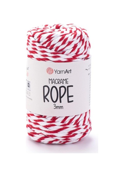 Art Macrame Rope 3 Mm - Makrome El Örgü İpi Ebruli-825