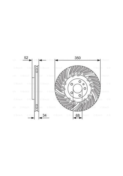 Bosch 0986479d26 Fren Aynası Ön Sol Porsche Macan 95b Mcncc Mcyna Mcynb Mcypa 2.0 2.9 3.0tsı Tdı 14- 95b615301f