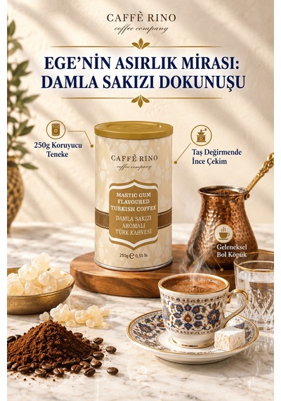Caffe Rino Damla Sakızlı Türk Kahvesi 250 G