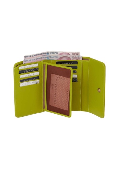 Tergan Sarı Deri Kadın Cüzdan - S1cb00005730-t2k Sarı