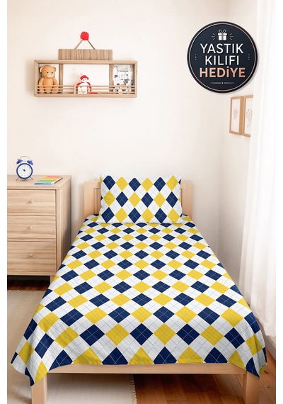 Sarı Lacivert Geometrik Genç Odası Tek Kişilik Pike Takımı - Modern Ekose 160x220 Cm Yatak Örtüsü Günbatımı Kabuğu Kuşağı Sarı Lacivert Geometrik Genç Odası Tek Kişilik Pike Takımı - Modern Ekose 160x220 Cm Yatak Örtüsü Günbatımı Kabuğu Kuşağı