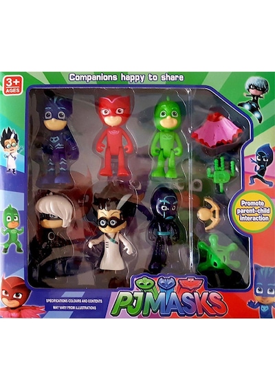 Pjmasks 10'lu Pijamaskeliler Figür Seti