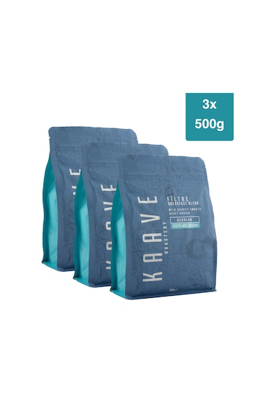 Kaave Roastery Breakfast Blend Filtre 3 x 500 G