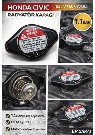 Honda Civic İes Vtec 1996-2006 Model Manuel Ve Otomatik Vites Uyumlu 1.1 Bar