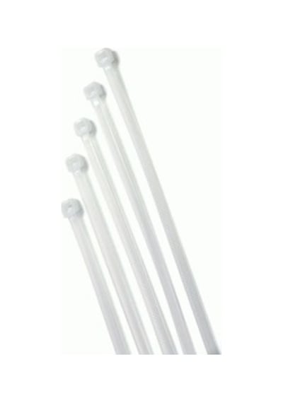 Plastik Kelepçe - 3.6 X 250 Cırt Kelepçe 100 Adet Beyaz 25 Cm