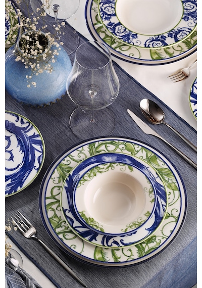 Kütahya Porselen Verde Azul 24 Parça 6 Kişilik Yemek Takımı 513300