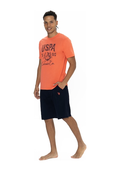 U.s. Polo Assn. Erkek Mercan Şort Takım Mercan