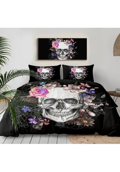 Roses 2024 3 Parça Saten & Pamuk Luxury Nevresim Takımı