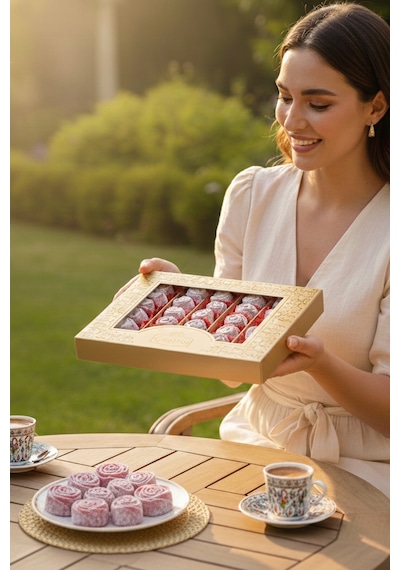 Glutensiz Roselight Artizan Aromalı Patentli Türk Gül Lokumu 600 Gram