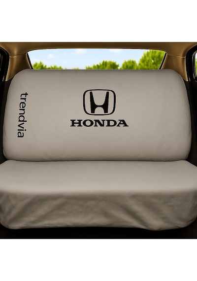 Honda Uyumlu Gri Renk Penye Kumaş Oto Koltuk Kılıfı Takımı Ön Ve Arka Servis Kılıfı Seti