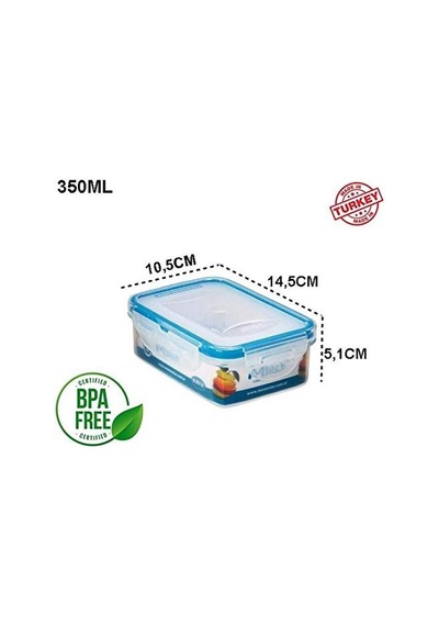 Tr Moon Star Mlook Beslenme Kabı 0,35lt Hava Sızdırmaz 2bölmeli Saklama Kabı Ml-150b Genel