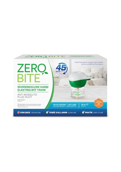 Zero Bite Sivrisineklere Karşı Elektrolikit Takım 30 G