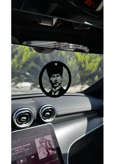 Araba Süsü Metal Mustafa Kemal Atatürk Dikiz Aynası Süsü Dekoratif 100CM-36W - 220V Standart
