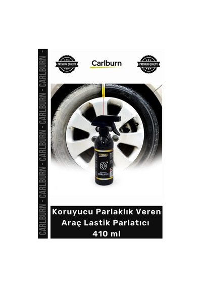 Lastikparlatıcı 410 Ml Parlatıcı Koruyucu Parlaklık Veren Estetik Siyah Araç Lastik Parlatıcı