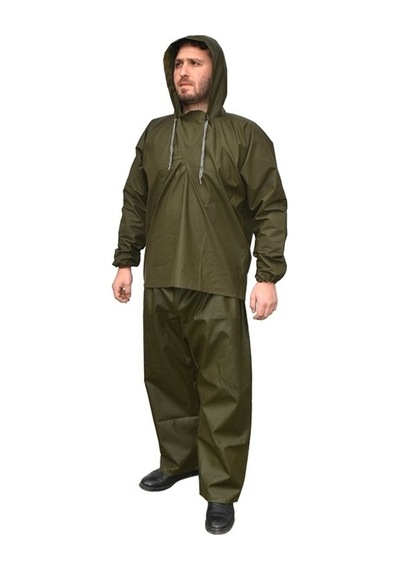 Balıkçı Yağmurluk Takım (Üstten Giymeli Ve Fermuarlı Seçeneği) Haki