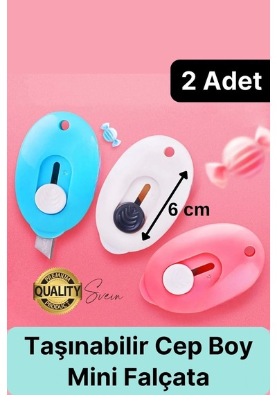 Çok Amaçlı Taşınabilir Cep Ve Çanta Mini Falçata Maket Bıçağı Ultra Keskin Anahtarlıklı Çelik