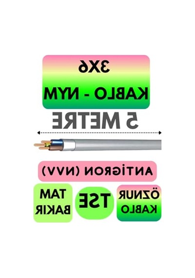 Öznur 3x6 Nym Antigron Kablo, 5 Metre Uzunluk, Gri