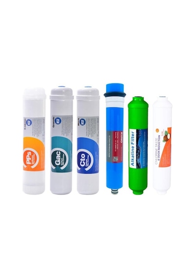 Kapalı Kasa Su Arıtma Cihazı 6Lı Inline Filtresi Seti 6 Aşamalı L