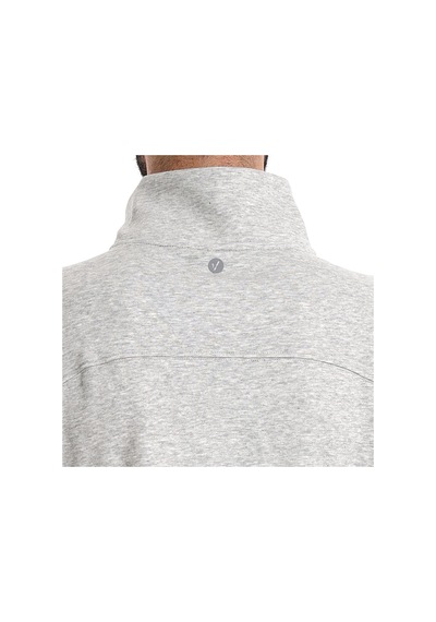 Sportive Cleo Zip Neck Kadın Gri Günlük Stil Sweatshirt 26yk0006-kml