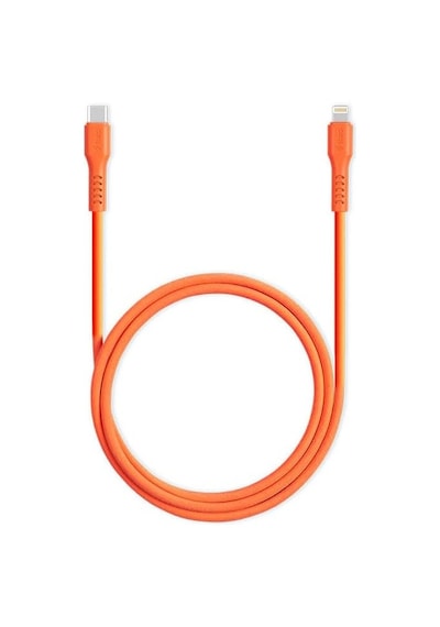 Usb-c - Lightning Hızlı Şarj Kablosu 120cm Neon Neon Turuncu