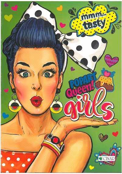 Çınar Dikişli Defter A4 Karton Kap.Kareli 40 Yp girls yeşil