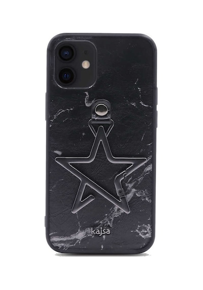 Kajsa Apple Uyumlu iPhone 12 Kılıf Kajsa Starry Serisi Marble Kapak ZORE-216745