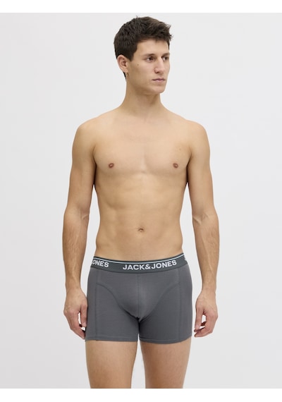 Jack & Jones Erkek 3'lü Boxer Paketi - Timothy - 12291495 Phantom