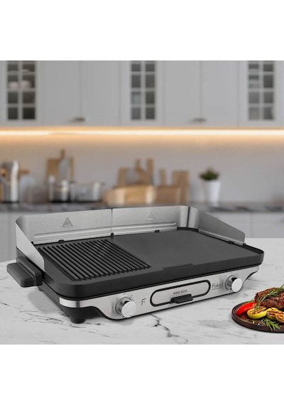 Fakir BBQ Duo 2200 W Döküm Plaka Elektrikli Izgara